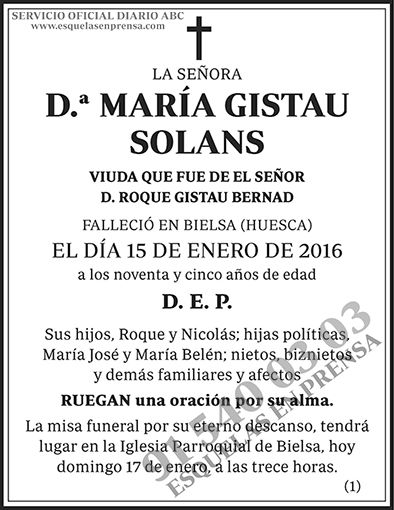María Gistau Solans